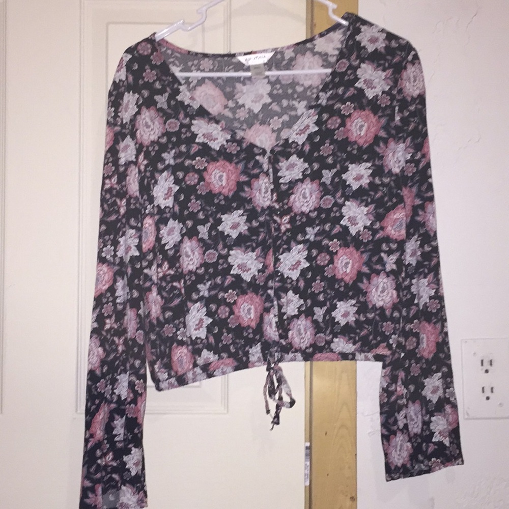 Long sleeve floral shirt